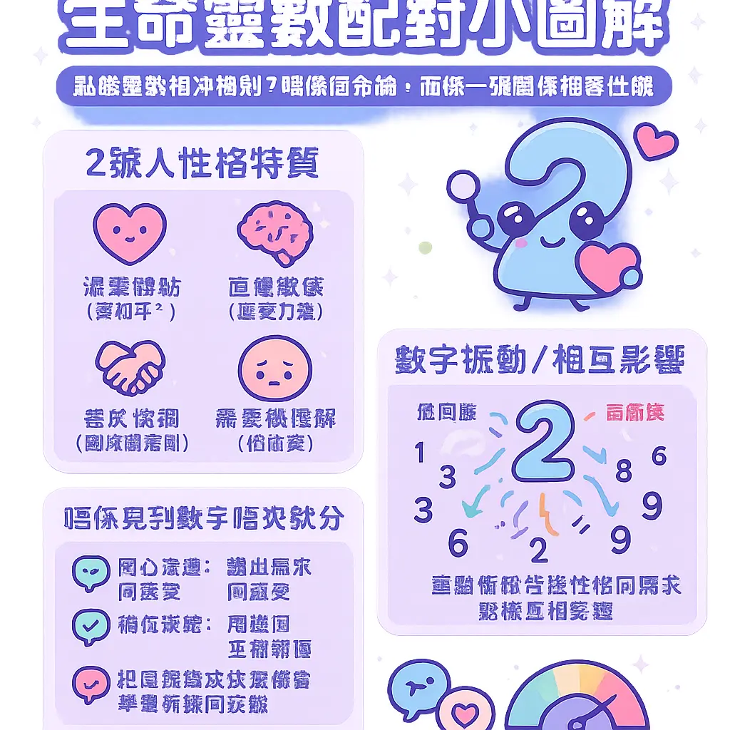 生命靈數配對 - 2號人