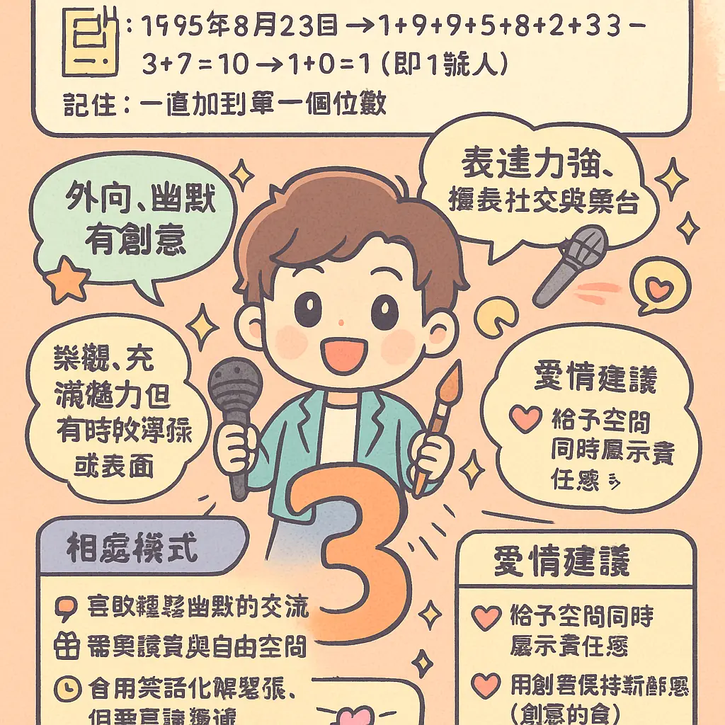 生命靈數配對 - 3號人